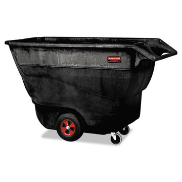 Rubbermaid® Commercial Structural Foam Tilt Truck, Rectangular, 1,250 Lb Capacity, Black freeshipping - TVN Wholesale